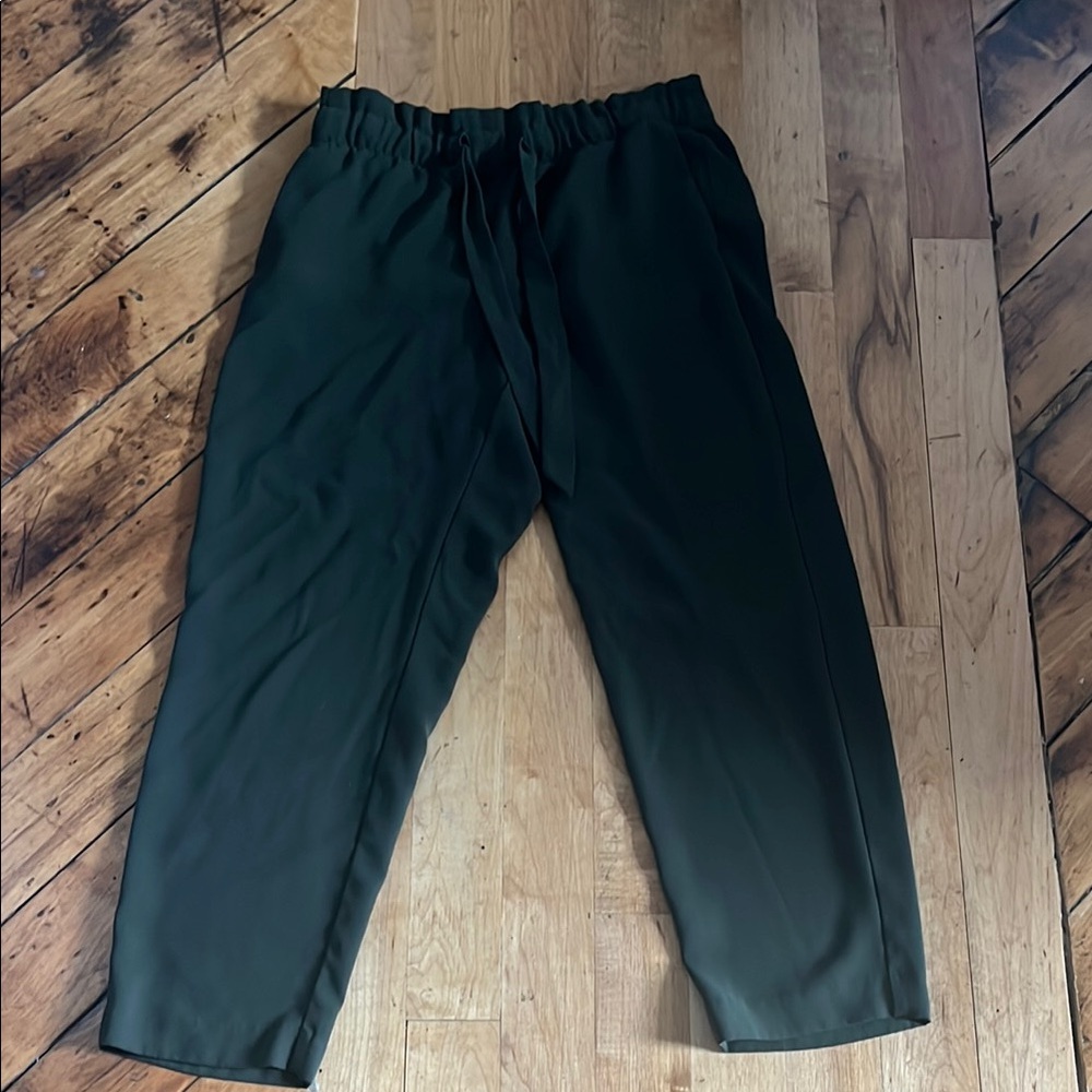 LOFT Green Straight Leg Pants